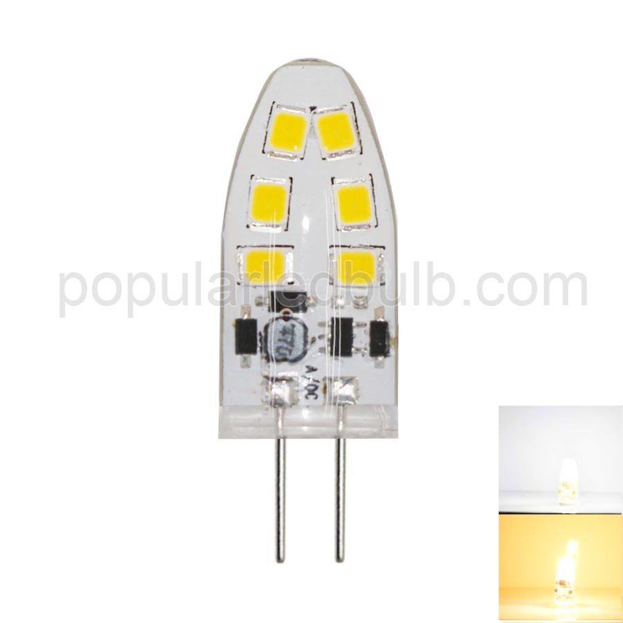 AC DC 12V G4 LED 1.4w 120-150lm 7000K 12pcs Light Bulb Leds