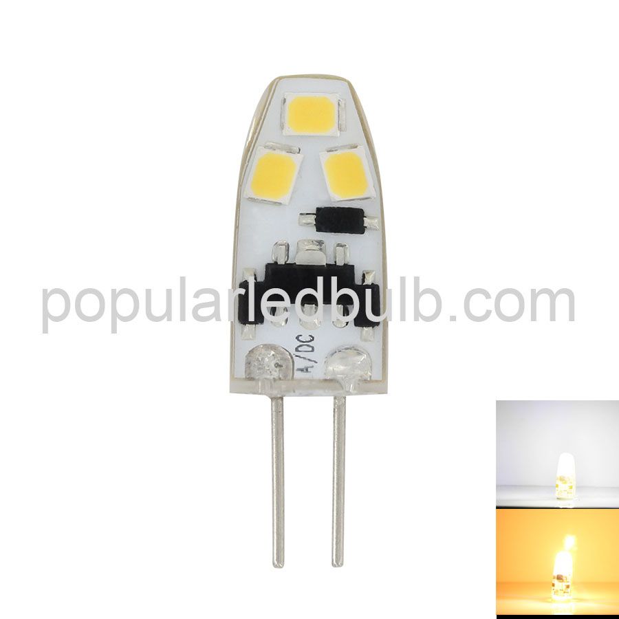 AC DC 12V G4 LED 0.8Watt 70-100lm 6000K led 2835SMD Light Led