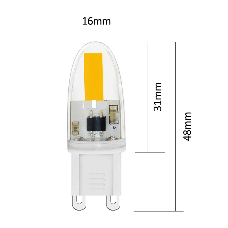G9 1.6W 170-200lm 7000K led bulb